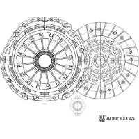 Blue Print Kupplungssatz Kupplung für FIAT Ulysse (179) ADBP300045