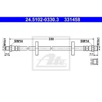 Ate Bremsschlauch 24.5102-0330.3 für Audi 100 C2 Quattro C3 Avant