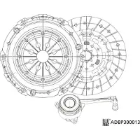 Blue Print Kupplungssatz Kupplung für VW Transporter V Bus (7HB, 7HJ, 7EB, 7EJ, 7EF, 7EG, 7HF, 7EC) ADBP300013