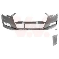 VAN WEZEL Stoßstange Stoßfänger für AUDI A3 Sportback (8VA, 8VF) Grundiert Glatt 0358576