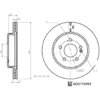 Blue Print Bremsscheibe ADU174393