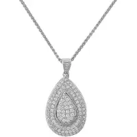 Orphelia Damen-Kette aus 925er Sterlingsilber mit Anhänger – Silber ZH-4436