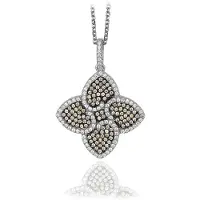 Orphelia Damen-Kette aus 925er Sterlingsilber mit Anhänger – Silber ZH-4837