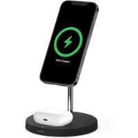 Belkin BOOST CHARGE PRO, Drinnen, AC, Kabelloses Aufladen, Schwarz