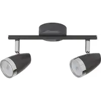 Rabalux LED Spotleuchte Schienensystem Karen aus Metall/ Kunststoff anthrazit grau/ chrom L:15cm B:25,5cm H:8cm