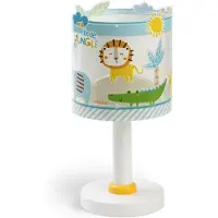 DALBER Kinderzimmer Tischleuchte Little Jungle fluoreszierend E14