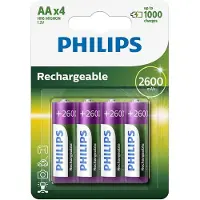 Philips Wiederaufladbare Philips AA-Batterien