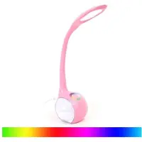 Platinet PDL20 LED Schreibtischlampe 6W mit Nachtlicht Pink