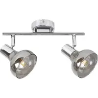 Rabalux Spotleuchte Schienensystem Holly aus Metall u. Glas chrom/ getönt Farbe B:32cm