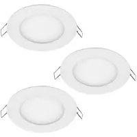 Paulmann Premium Einbauleuchten Set MiniPanel rund LED 2700K 3x5W 18VA 230V/350mA 120mm Ws/Alu