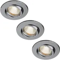 Philips myBathroom Einbauspot 599021116, Einbaustrahler, GU10, 3 Glühbirne(n), Halogen, 2700 K, Chrom