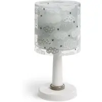 DALBER Kinderzimmer-Tischlampe Clouds sanftes Grau