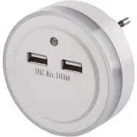 Emos LED Nachtlicht P3313, netzbetrieben, mit 2x USB