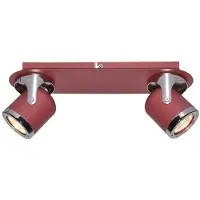 Rabalux 5038 Spots lampen April GU10 2X MAX 5 Metall rot