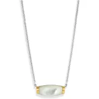 Ti sento Halsketten - 925er Sterlingsilber The Perlmutt Golden Pendant - Gr. unisize - in Silber - für Damen
