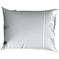 Cascina Colorini Kissenbezüge Divina Silber-Weiß (Perkal-Baumwolle) (2er-Set)