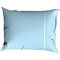Cascina Colorini Kissenbezüge Divina Blau-Weiß (Perkal-Baumwolle) (2er-Set)