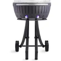 LotusGrill XXL (G600) Gartengrill 21,8kg, Anthrazitgrau mit USB Anschluss
