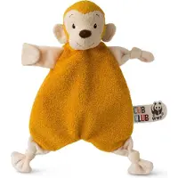 WWF Cub Club - Schmusetuch Mago das Äffchen (gelb, 30cm) für Kleinkinder Affe Schnuffeltuch