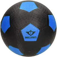 Engelhart Strassenfussball aus Gummi 420 g in Polybeutel - Grösse 5, Blau Profil