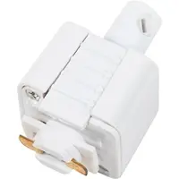 QAZQA - Pendelleuchte I Pendellampe I Hängelampe I Pendellampe I Pendelleuchte I Lampe I Leuchtenadapter für 1-phasiges Schienensystem I Spotlight I Deckenspot I Deckenstrahler I Strahler weiß - Iconi