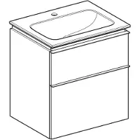 Geberit 502331012 iCon Set MWT m. US, 2 Schubl.