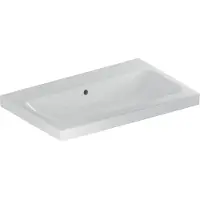 Geberit Aufsatzwaschtisch iCon 75x48cm, o HL, m ÜL, f Arbeitspl., we.