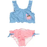 Playshoes Bikini "Krebs" in Hellblau/ Rosa - 98/104