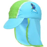 Playshoes Nackenschutzcap "Dino" in Türkis/ Grün | Gr.: 49 cm