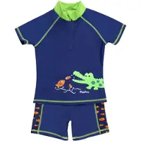 Playshoes UV-Schutz Bade-Set Krokodil in Marine | Gr.: 122/128