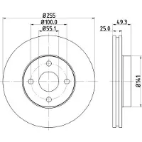 Hella Bremsscheibe [Hersteller-Nr. 8DD355118-621] für Geely, Toyota