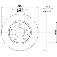 Hella Bremsscheibe 8DD 355 107-401