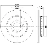 Hella Bremsscheibe PRO High Carbon 8DD 355 120-671