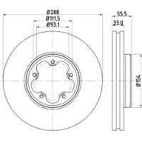 Hella Bremsscheibe 8DD 355 120-111
