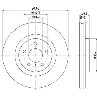 Hella Bremsscheibe PRO 8DD 355 120-271