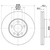 Hella Bremsscheibe PRO High Carbon 8DD 355 128-021