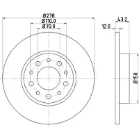 Hella Bremsscheibe PRO 8DD 355 112-541