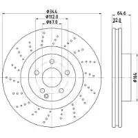 Hella Bremsscheibe PRO 8DD 355 116-951