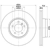 Hella Pagid Bremsscheibe PRO High Carbon 8DD 355 128-381