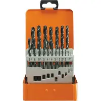 Projahn Spiralbohrer-Set BASIC, 19 kurze Spiralbohrer, in Metallkassette