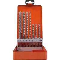 Projahn Hammerbohrer-Set ROCKET 5, SDS-plus, 7-teilig, Ø 5–12 mm, Bohrerkassette, PGM