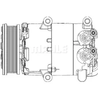 MAHLE ORIGINAL Kompressor, Klimaanlage BEHR *** PREMIUM LINE *** ACP 1366 000P