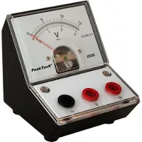 Peaktech 205-05 - Voltmeter, analog, Tischgerät, 0 - 3 V / 15 V DC