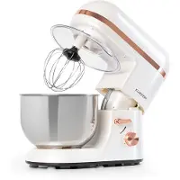 Klarstein Küchenmaschine, Knetmaschine mit 5L Schüssel, 2000W Profi Küchenmaschine mit Knethaken und Schneebesen, Universal Küchenmaschine mit 6 Stufen, Teigmaschine zum Rühren, Kneten und Aufschlagen