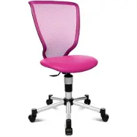 Topstar Titan Junior, Gepolsterter Sitz, Netz-Rückenlehne, Pink, Pink, Baumwolle, Polyester, Polyurethan (PU), Viskose, Netz, Polyester