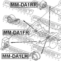 FEBEST Lagerung, Motor MM-DA1FR
