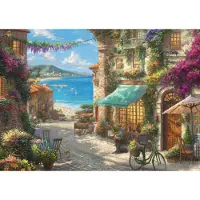 Schmidt Puzzle 1000 Teile Kinkade Cafe an der ital. Riviera