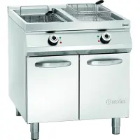Bartscher Elektro-Standfritteuse, 2 Becken