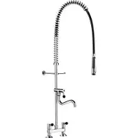 Delabie Geschirrspülbr. m. Mischer MA150, Handbr. 433010+Auslaufvent.