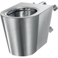 Delabie WC S21 P TC bodenst. Anschl. von hinten Edst. 1.4301 sat